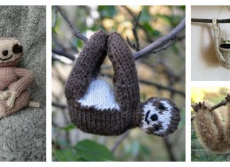 Amigurumi Sloth Free Knitting Pattern and Paid