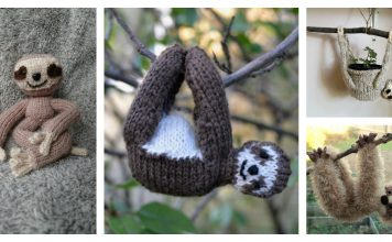 Amigurumi Sloth Free Knitting Pattern and Paid