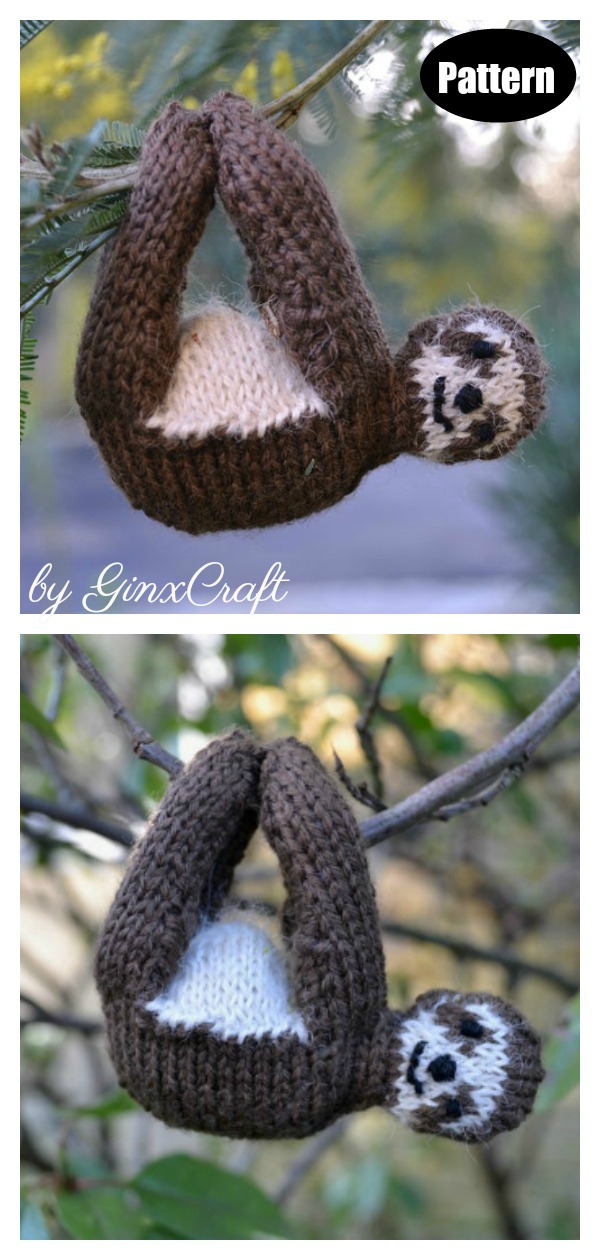 Amigurumi Sloth Knitting Pattern 
