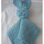 Baby’s Best Friend Bunny Lovey Blanket Free Knitting Pattern