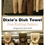 Dixie’s Hanging Dish Towel Free Knitting Pattern
