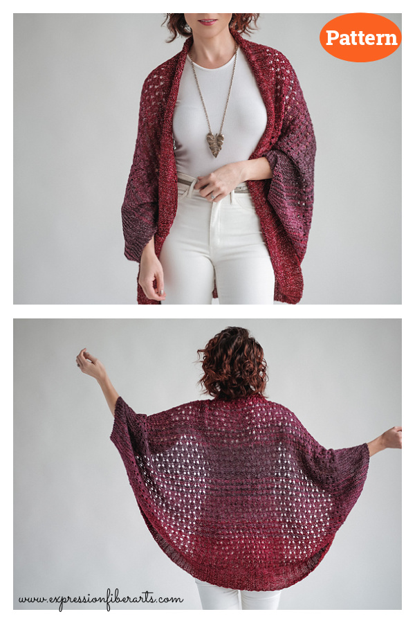 Easy Enchanted Cardigan Knitting Pattern for Beginner