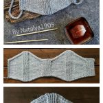 Face Mask with Filter Pocket Free Knitting Pattern