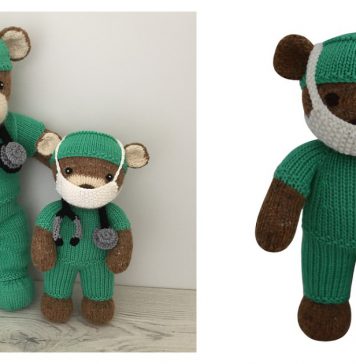 Hero Teddy Bear Free Knitting Pattern and Paid Hero Teddy Bear Free Knitting Pattern