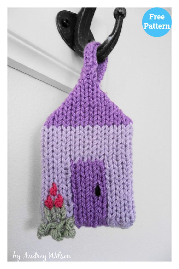 Lavender House Scented Sachet Free Knitting Pattern