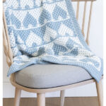 Lots O’ Love Mosaic Hearts Baby Blanket Free Knitting Pattern