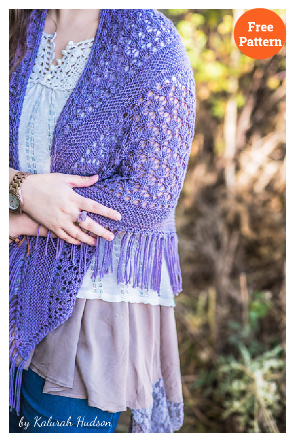 Sea Holly Lace Shawl Free Knitting Pattern 