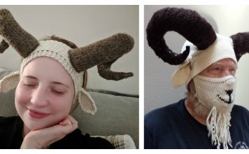 Silly Billy Goat Ear Warmers Free Knitting Pattern