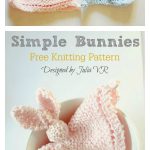 Simple Bunny Lovey Blanket Free Knitting Pattern
