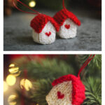 Small Christmas House Knitting Pattern