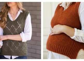 10+ Stylish Vest Free Knitting Patterns