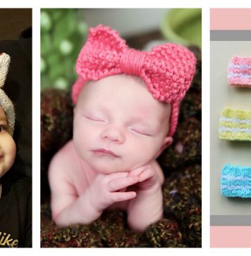 Adorable Baby Headband Free Knitting Pattern