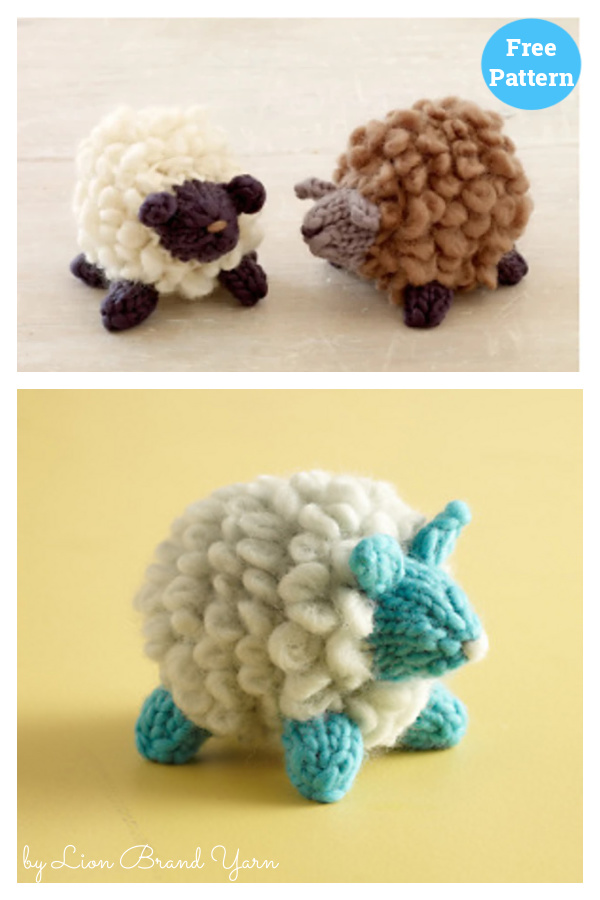 Fluffy Little Sheep Free Knitting Pattern