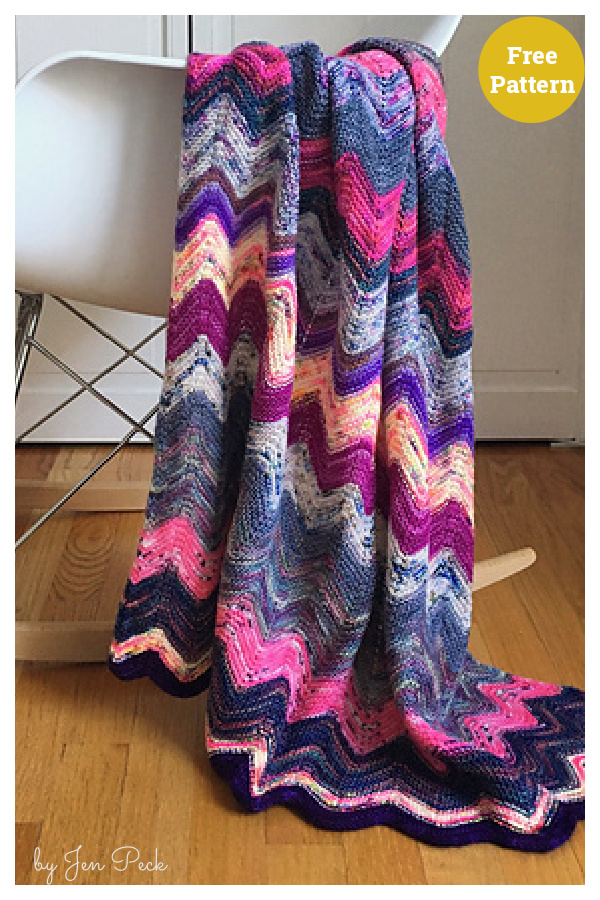 Lily's Scrap Blanket Free Knitting Pattern