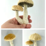 Mini Earl Grey Mushroom Free Knitting Pattern