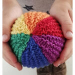 Rainbow Ball Free Knitting Pattern