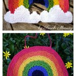 Rainbow Window Decoration Free Knitting Pattern
