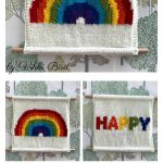 Rainbows in the Windows Decoration Free Knitting Pattern