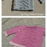 Side Buttons Wee Bobbled Cardigan Free Knitting Pattern