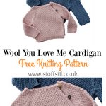 Side Buttons Wool You Love Me Cardigan Free Knitting Pattern