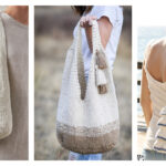 Simple Slouchy Tote Bag Free Knitting Pattern