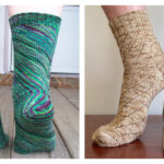 Spiral Socks Free Knitting Pattern
