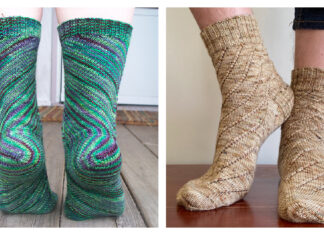 Spiral Socks Free Knitting Pattern