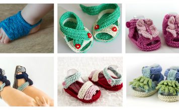 Adorable Baby Sandals Knitting Patterns