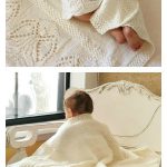 Angels Motif Baby Cardigan and Blanket Knitting Pattern