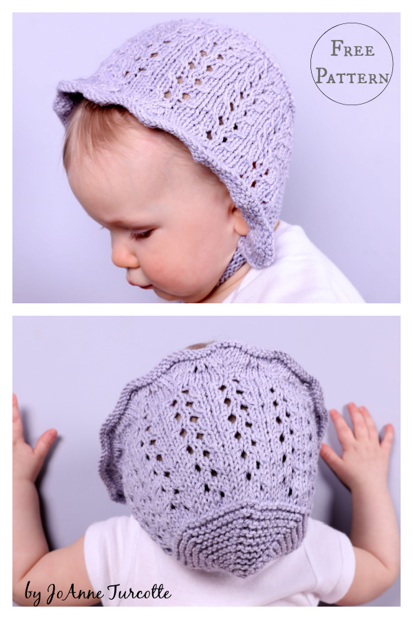 Baby Bonnet Free Knitting Pattern