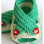 Baby Cross Straps Sandals Knitting Pattern