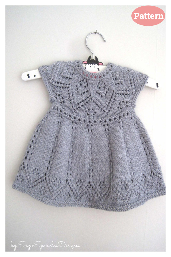 Baby Dress Knitting Pattern 