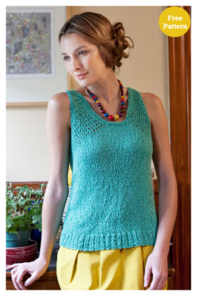 10+ Summer Tank Top Free Knitting Pattern