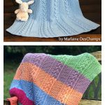 Cable Baby Blanket Free Knitting Pattern