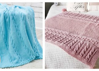 Cable Baby Blanket Free Knitting Pattern