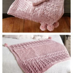 Claire’s Cable Baby Blanket Free Knitting Pattern