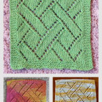 Diamond Mosaic Washcloth Free Knitting Pattern