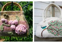 Felted Floral Bag Free Knitting Patterns