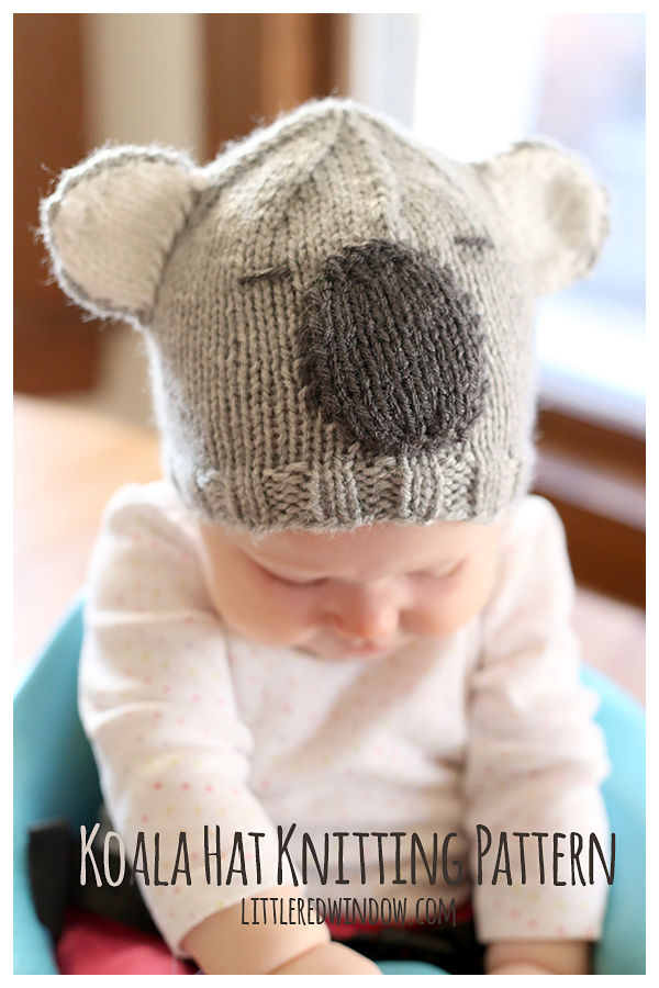Koala Hat Free Knitting Pattern 