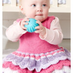 Lacy Layer Cake Baby Dress Free Knitting Pattern