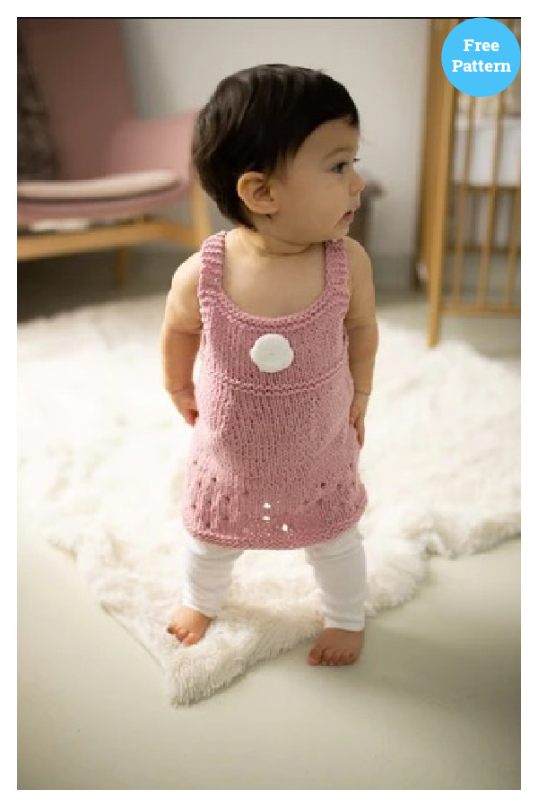 Lilybelle Flower Dress Free Knitting Pattern