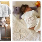 Lovely Baby Cardigan and Blanket Set Knitting Pattern