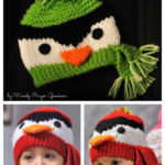 Penguin Beanie Hat Free Knitting Pattern