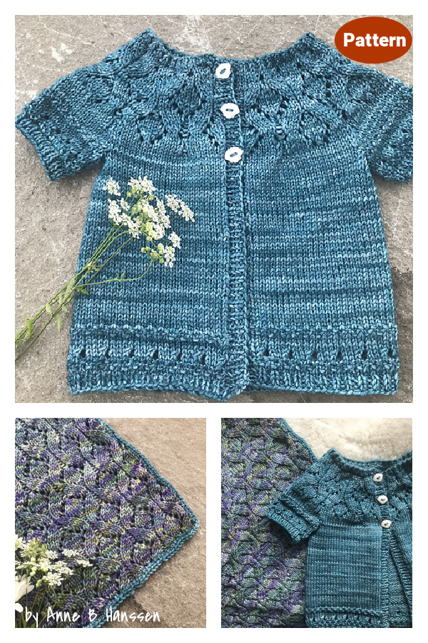 Seven Senses Baby Cardigan and Blanket Set Knitting Pattern 