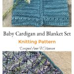 Seven Senses Baby Cardigan and Blanket Set Knitting Pattern