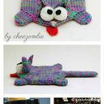 Splat Cat Amigurumi Coaster Knitting Pattern