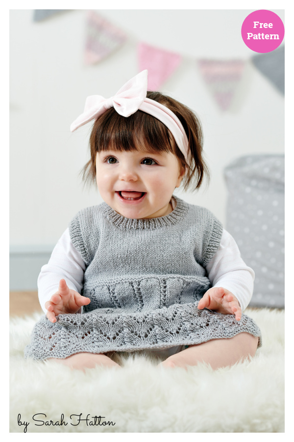 Twinkle Twinkle Lace Dress Free Knitting Pattern