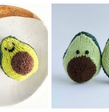 Avocado Free Knitting Pattern