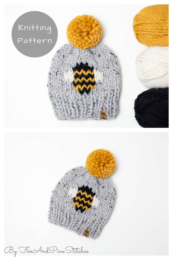 Bee Hat Knitting Pattern