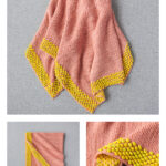 Bobble Border Blanket Free Knitting Pattern